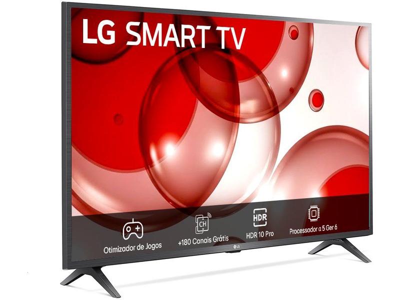 Smart TV LG 43 Full HD Processador AI Alexa integrado LG Cha